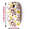 2.4G Wireless Mouse with Cute Pattern Design for All Laptops and Desktops with Nano Receiver - Cute Money view 2