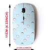 2.4G Wireless Mouse with Cute Pattern Design for All Laptops and Desktops with Nano Receiver - Cute Cartoon White view 2