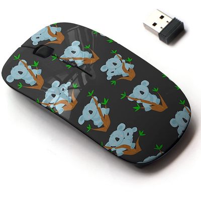 2.4G Wireless Mouse with Cute Pattern Design for All Laptops and Desktops with Nano Receiver - Cartoon Koala on