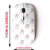 2.4G Wireless Mouse with Cute Pattern Design for All Laptops and Desktops with Nano Receiver - Cartoon Bear Heart view 2