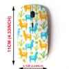 2.4G Wireless Mouse with Cute Pattern Design for All Laptops and Desktops with Nano Receiver - Alpaca view 2