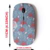 2.4G Wireless Mouse with Cute Pattern Design for All Laptops and Desktops with Nano Receiver - Coral Jellyfish Ocean Gray view 2