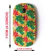 2.4G Wireless Mouse with Cute Pattern Design for All Laptops and Desktops with Nano Receiver - amless Chestnut Leaves view 2