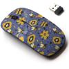 2.4G Wireless Mouse with Cute Pattern Design for All Laptops and Desktops with Nano Receiver - Cute Bees Design view 1