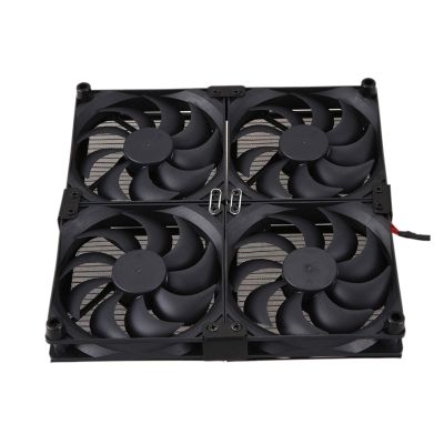 Xiaochen DIY Radiator Assembly Router Radiator TV Box Cooling Fan USB Fan 4 Fans