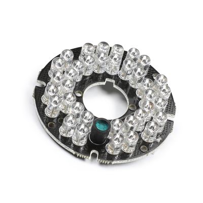 Bettomshin 1Pcs OD 2.07 Inch 36 LED IR Infrared Illuminator Board, 60 Degree Round Plate Bulb for CCTV Security Cameras Monitoring Night Vision White