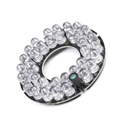 Bettomshin 1Pcs OD 3 Inch 36 LED IR Infrared Illuminator Board,45 Degree Round Plate Bulb for CCTV Security Cameras Monitoring Night Vision White