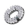 Bettomshin 1Pcs OD 3 Inch 36 LED IR Infrared Illuminator Board,45 Degree Round Plate Bulb for CCTV Security Cameras Monitoring Night Vision White view 1