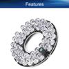 Bettomshin 1Pcs OD 3 Inch 36 LED IR Infrared Illuminator Board,45 Degree Round Plate Bulb for CCTV Security Cameras Monitoring Night Vision White view 4