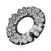 Bettomshin 1Pcs OD 3 Inch 36 LED IR Infrared Illuminator Board,15 Degree Round Plate Bulb for CCTV Security Cameras Monitoring Night Vision White view 1