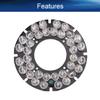 Bettomshin 1Pcs OD 3 Inch 36 LED IR Infrared Illuminator Board,15 Degree Round Plate Bulb for CCTV Security Cameras Monitoring Night Vision White view 4