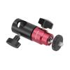 CAMVATE 16mm Light Stand Head Adapter + Ball Head Support with Double End 1/4"-20 Threads(Red) - 2880 view 4