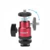 CAMVATE Ball Head Support (Red) with Double End 1/4"-20 Threads + Shoe Mount Adapter with 1/4" Lock Nuts - 2881 view 4