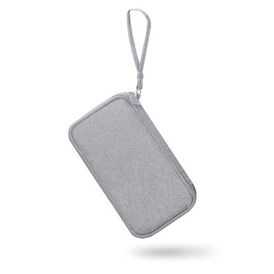 DAIHUI Protable Data Cable Storage Bag Power Bank Mobile Phone Carrying Protective Organizer (Light Grey)