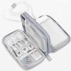 DAIHUI Protable Data Cable Storage Bag Power Bank Mobile Phone Carrying Protective Organizer (Light Grey) view 2