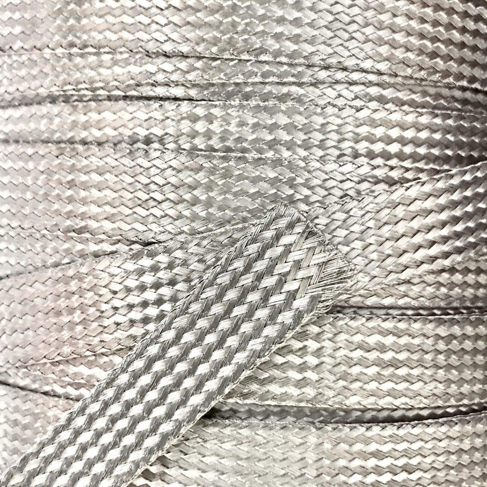 10 FEET 1/2 Braided Braid Stainless Expandable Sleeve Wire Harness Loom