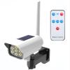 Solar Powered Fake Security Camera, Dummy Simulated CCTV Surveillance System with LED PIR Motion Sensor Detection Light for Indoor Outdoor Home, Office, Shop, Garage view 1