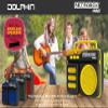 Dolphin Retrobox Mini for Jobsite, Small but Durable Bluetooth Speakers with FM, Rechargeable Music Device, Up to 12 Hour Play Time, Yellow view 3