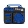 Dolphin Retrobox Mini RTX-10 - Bluetooth Speakers with FM Radio, USB Drive, Micro SD Card MP3 Player, 3.5mm Aux Jack - Rechargeable Music Device, Up to 12 Hours Play Time, 2" Full Range Woofer - Blue view 4
