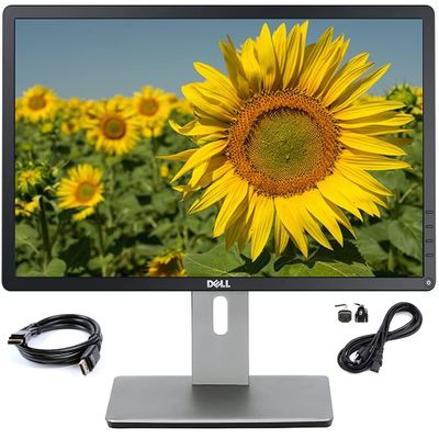 Dell P2014HT Widescreen 20 inch LED Monitor, VGA, Display Port, DVI, 16.7 Million Colors, 178 Degree Viewing Angle, Built-in USB Hub, HD at 60Hz, 8ms Response time (Renewed)