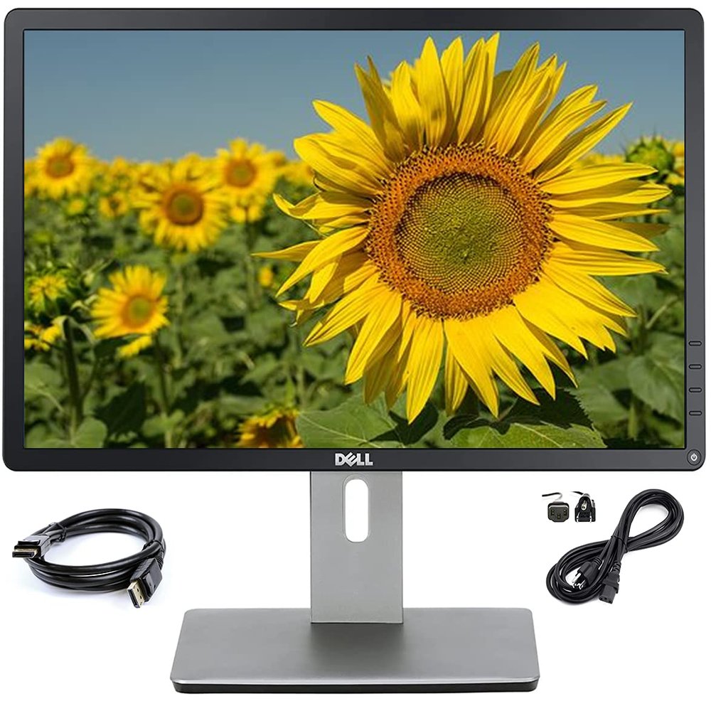 Dell P2014HT Widescreen 20 inch LED Monitor, VGA, Display Port, DVI, 16.7 Million Colors, 178 Degree Viewing Angle, Built-in USB Hub, HD at 60Hz, 8ms Response time (Renewed)