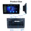9 Inch Double Din Touch Screen Car Radio with CarPlay Android Auto, Car Play Touchscrren Stereo with Bluetooth Mirror Link FM/AM/RDS Button Lights EQ SWC, Car Audio Receiver with Backup Camera Mic view 2