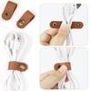 AKOAK 2 Pcs Leather Cable Straps, Cable Organizer USB Holder, Cable Management, for Organizing USB Cable Headphone Wires Cable Clips view 3