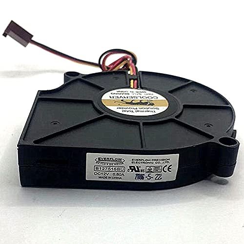 BB7515BU EVERFLOW Blower 12V 0.80A Double Ball Turbo Fan