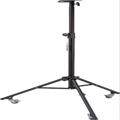 Brennenstuhl Roll Tripod MT 180 (Telescope Tripod for LED Spotlights Height Adjustable up to 180 cm with Fold-Out Feet, Can be Used with or without Wheels, Includes Bracket and Screw Set, 5 kg Load