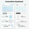 BLUTLOTUS for iPad 11th A16 10th Generation Case with Keyboard - 7 Colors Backlit Wireless Detachable Folio Keyboard Cover with Pencil Holder for iPad 11 inch A16 2025 10th Gen 10.9 Inch 2022 (Green) view 3