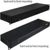 SEDNA - 15 Port USB 3.1 Gen I Hub ( 5Gbps ) - 19 Inch 1U Rack Mount ( 5V10A AC/DC Adapter ), Black view 4