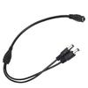 Heyiarbeit DC 1 Female to 2 Male Output Power Splitter Cable Cord, Y Splitter Adapter Wire, 2 Way Y-Cable 5.5mm x 2.1mm for CCTV Cameras DVR, LED Light Strip view 1
