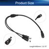 Heyiarbeit DC 1 Female to 2 Male Output Power Splitter Cable Cord, Y Splitter Adapter Wire, 2 Way Y-Cable 5.5mm x 2.1mm for CCTV Cameras DVR, LED Light Strip view 2