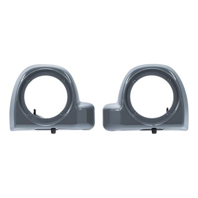 HR3 Custom 6.5 inch Fairing Lower Speaker Box Pods Compatible with 2014-2023 Harley Touring Road Glide Street Glide Electra Glide Std (Apple Green/Gunship Gray)