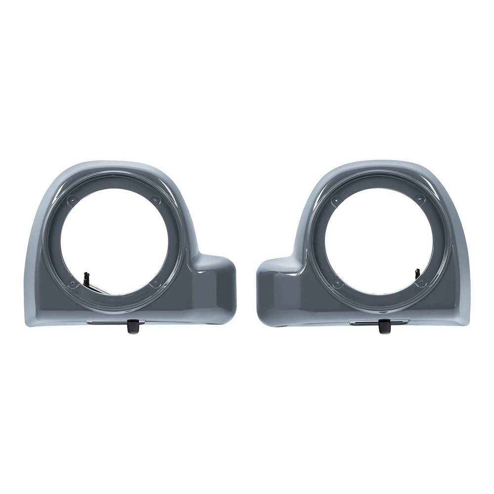 HR3 Custom 6.5 inch Fairing Lower Speaker Box Pods Compatible with 2014-2023 Harley Touring Road Glide Street Glide Electra Glide Std (Apple Green/Gunship Gray)
