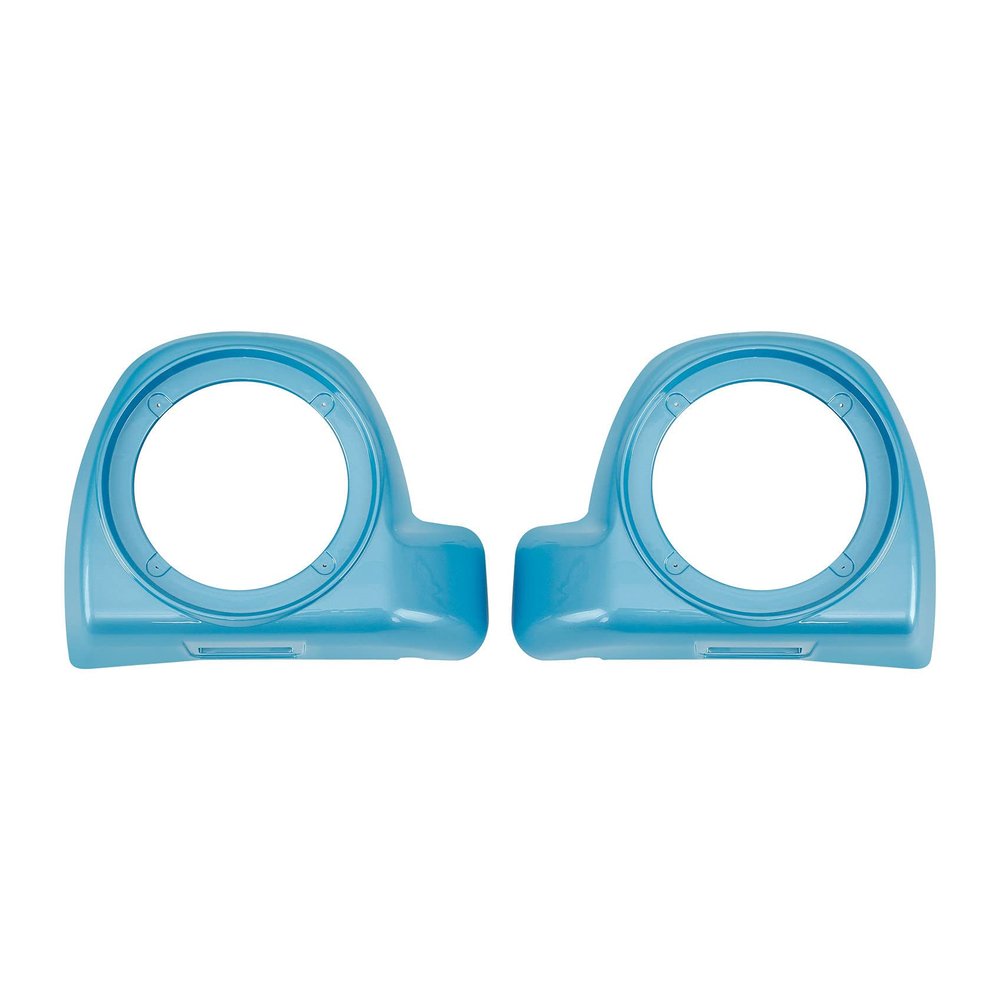 HR3 Custom 6.5 inch Fairing Lower Speaker Box Pods Compatible with 2014-2023 Harley Touring Road Glide Street Glide Electra Glide Std (Sky Blue/Sand Gold)