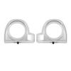 HR3 Custom 6.5 inch Fairing Lower Speaker Box Pods Compatible with 2014-2023 Harley Touring Road Glide Street Glide Electra Glide Std (Candy Red/Silver Honeycomb Fade) view 1