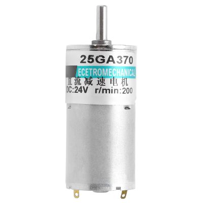 Garosa XD25GA370 DC24V Micro DC Gear Motor Slow Speed Reversible Gear Motor for CNC Machine Tools HighAccuracy Measuring Instruments and Electronic Manufacturing Equipment(200rpm/min),Geared Motor
