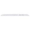 Apple Magic Keyboard with Touch ID and Numeric Keypad: Wireless, Bluetooth, Rechargeable. Works with Mac Computers with Apple Silicon; US English - White Keys view 2