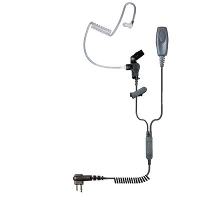 Klein Electronics Patriot Braided Cable 2-Wire Acoustic Tube Earpiece and Microphone, Compatible with Motorola 2-Pin Two Way Radios, CP100D CP200 CP200D CLS1110 CLS1410 RDU4100 BC130 BC300D and BPR40D