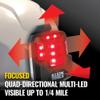 Klein Tools 56063 Rechargeable Safety Light with Magnet, Red, Mounts to Klein Hard Hats and Safety Helmets view 3