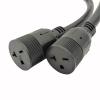 Parkworld 62572 3-Prong Dryer Splitter Cord, NEMA 10-30P to 6-20R (T-Blade Also for 6-15R) Dual Outlet (3 Feet) view 4