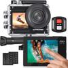 Exprotrek Action Camera 4K 60FPS with Touch Screen,EIS 170  Ultra Wide Angle, 40m Waterproof Underwater Remote Control Sports Camera with Helmet Accessories view 1