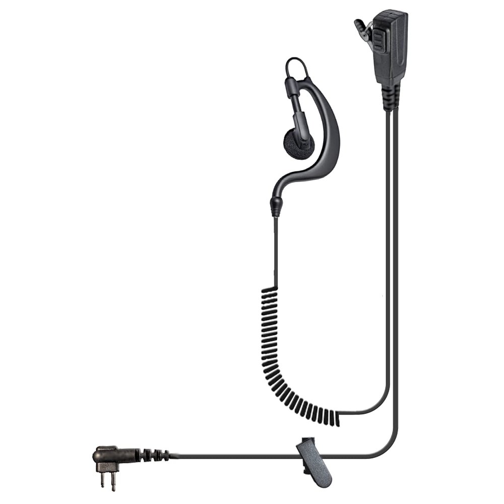 Klein Electronics Bodyguard 1-Wire Earhook Earpiece and Microphone, Compatible with Motorola 2-Pin Two Way Radios, CP100D CP200 CP200D CLS1110 CLS1410 RDU4100 BC130 BC300D and BPR40D