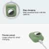 2 in 1 Silicone Protective Skin Cover Compatible with AirPod 1&2 and AirTag, Soft Comprehensive Protective Case with 2 PCS TPU Screen Protector, Anti-Scratch Anti-Fall Anti-Lost(AvocadoGreen) view 4