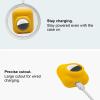 2 in 1 Silicone Protective Skin Cover Compatible with AirPod 1&2 and AirTag, Soft Comprehensive Protective Case with 2 PCS TPU Screen Protector, Anti-Scratch Anti-Fall Anti-Lost(Yellow) view 4