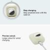 2 in 1 Silicone Protective Skin Cover Compatible with AirPod 1&2 and AirTag, Soft Comprehensive Protective Case with 2 PCS TPU Screen Protector, Anti-Scratch Anti-Fall Anti-Lost(LuminousWhite) view 4