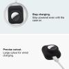 2 in 1 Silicone Protective Skin Cover Compatible with AirPod 1&2 and AirTag, Soft Comprehensive Protective Case with 2 PCS TPU Screen Protector, Anti-Scratch Anti-Fall Anti-Lost(Black) view 4