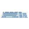 104pcs Key Caps Dual Colors Gaming Keyboard Keycaps PBT Wear-Resistant Universal Mechanical Keyboard Keycaps for Computer - White Dark Blue view 1