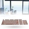 104pcs Key Caps Dual Colors Gaming Keyboard Keycaps PBT Wear-Resistant Universal Mechanical Keyboard Keycaps for Computer - White Dark Blue view 4